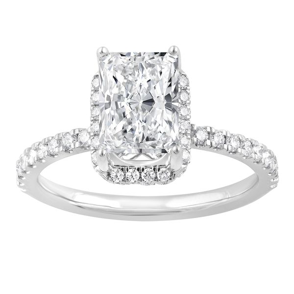 White Gold Hidden Halo Diamond Semi Mounting Jeffrey Mann Fine Jewelers, Inc Toledo, OH