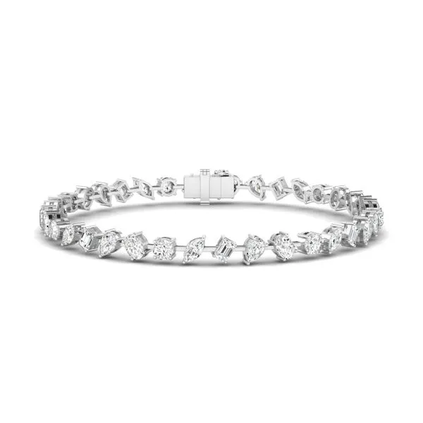 Multi Stone Diamond Tennis Bracelet in White Gold Jeffrey Mann Fine Jewelers, Inc Toledo, OH