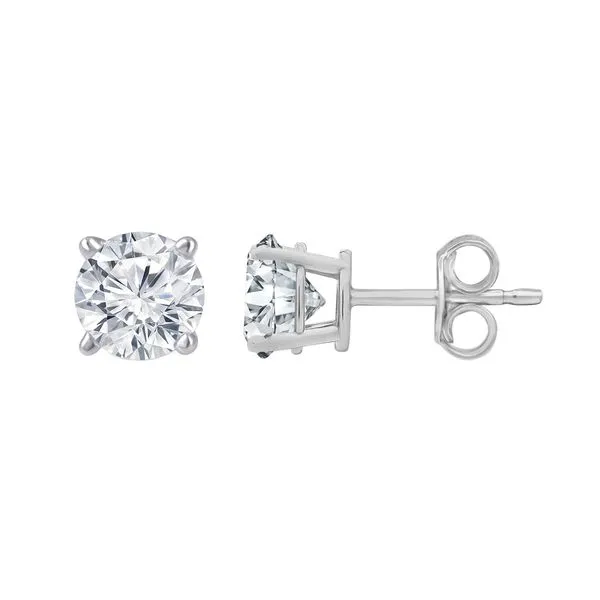 Round Brilliant Cut Diamond Stud Earrings Jeffrey Mann Fine Jewelers, Inc Toledo, OH