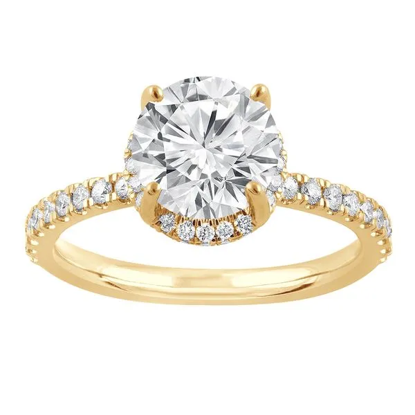 Round Brilliant Cut Hidden Halo Diamond Engagement Ring Jeffrey Mann Fine Jewelers, Inc Toledo, OH