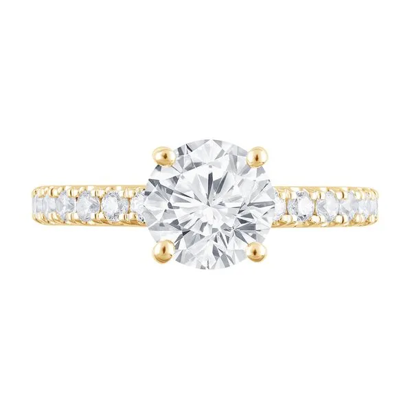 Emerald Cut Diamond Engagement Ring set in Yellow Gold Prong Diamond Mounting Jeffrey Mann Fine Jewelers, Inc Toledo, OH