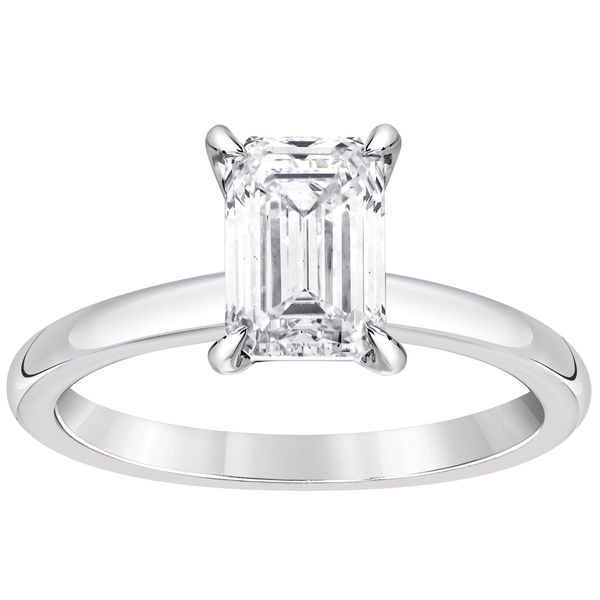 Emerald Cut Diamond Solitaire Ring in White Gold Jeffrey Mann Fine Jewelers, Inc Toledo, OH