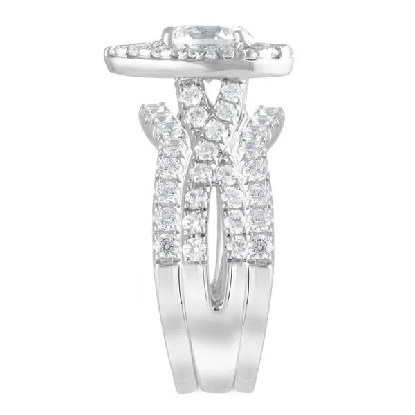 Diamond Infinity Halo Bridal Set in White Gold Jeffrey Mann Fine Jewelers, Inc Toledo, OH