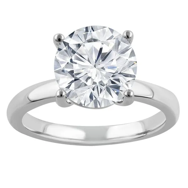 Round Brilliant Cut Diamond Solitaire Ring in White Gold Mounting Jeffrey Mann Fine Jewelers, Inc Toledo, OH