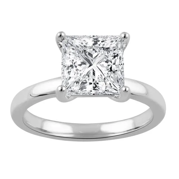 Princess Cut Diamond Solitaire Ring Set in White Gold Jeffrey Mann Fine Jewelers, Inc Toledo, OH