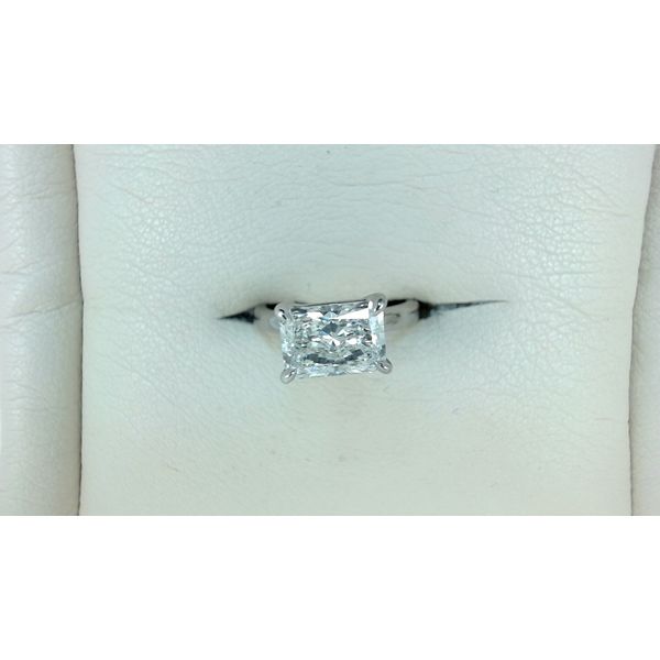 Radiant Cut Diamond Solitaire Ring Set in White Gold Jeffrey Mann Fine Jewelers, Inc Toledo, OH