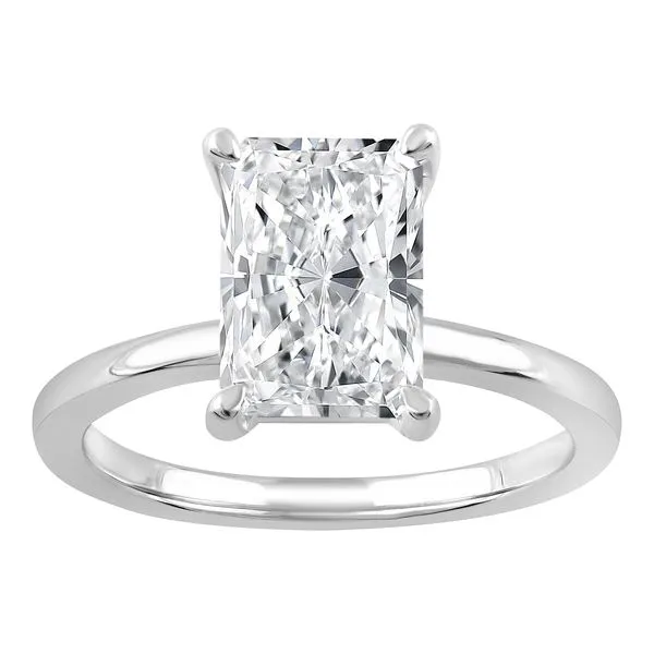 Radiant Cut Diamond Solitaire Ring Set in White Gold Jeffrey Mann Fine Jewelers, Inc Toledo, OH
