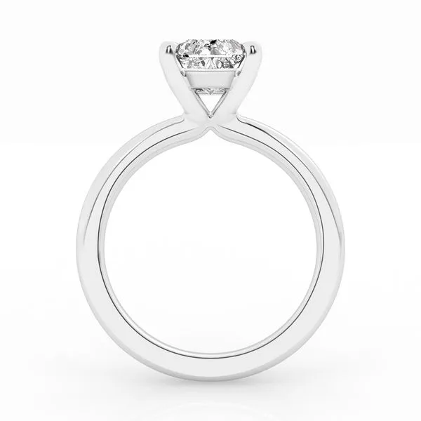 Radiant Cut Diamond Solitaire in White Gold Image 2 Jeffrey Mann Fine Jewelers, Inc Toledo, OH