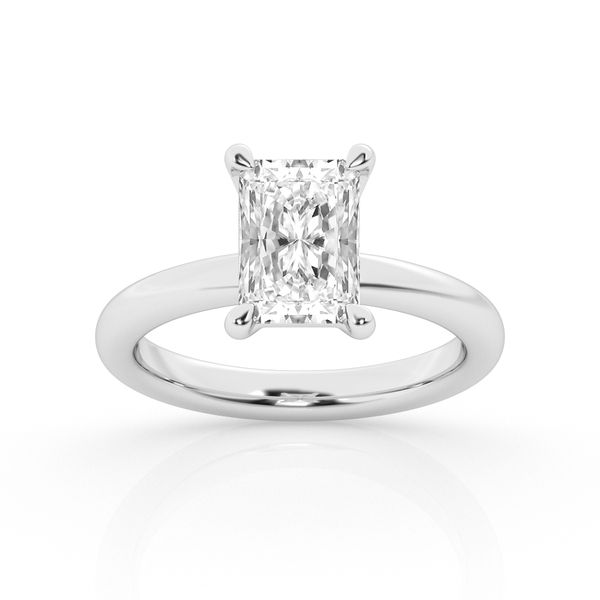 Radiant Cut Diamond Solitaire Ring in White or Yellow Gold Jeffrey Mann Fine Jewelers, Inc Toledo, OH