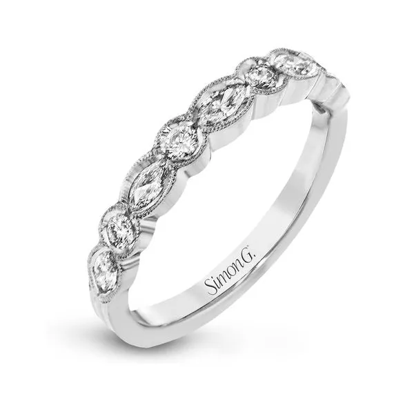 Round and Marquise Diamond Wedding Band Image 3 Jeffrey Mann Fine Jewelers, Inc Toledo, OH