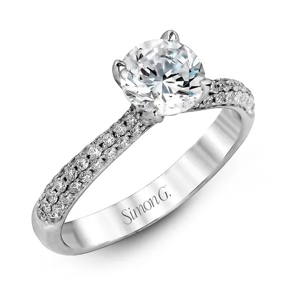 Semi Mount Pave Diamond Bridal Set Jeffrey Mann Fine Jewelers, Inc Toledo, OH