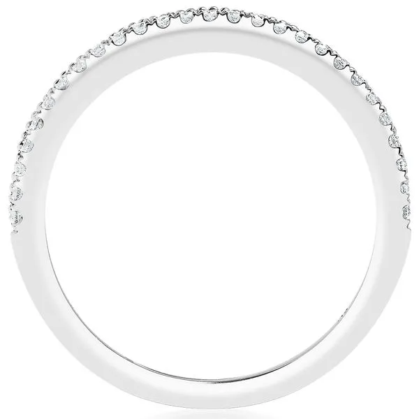 White Gold Scalloped Miligrain Diamond Band Image 2 Jeffrey Mann Fine Jewelers, Inc Toledo, OH