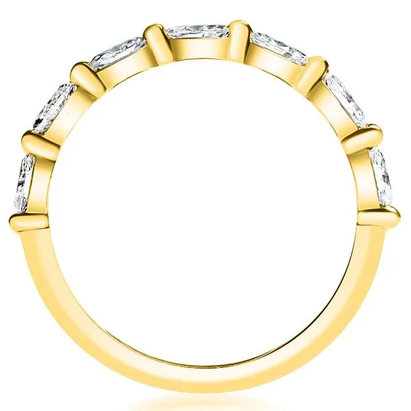 Seven Stone Marquise Diamond Band in Yellow Gold Jeffrey Mann Fine Jewelers, Inc Toledo, OH