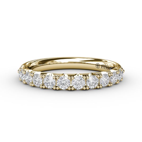 Yellow Gold .66CT Prong Set Diamond Band Jeffrey Mann Fine Jewelers, Inc Toledo, OH