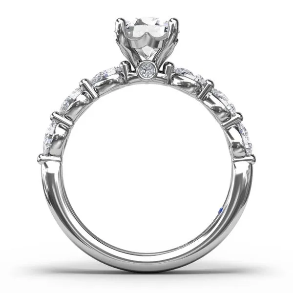 .56CT Pear Shape Diamond Semi Mounting Image 3 Jeffrey Mann Fine Jewelers, Inc Toledo, OH