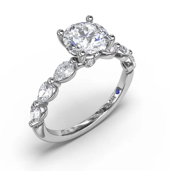 .56CT Pear Shape Diamond Semi Mounting Jeffrey Mann Fine Jewelers, Inc Toledo, OH