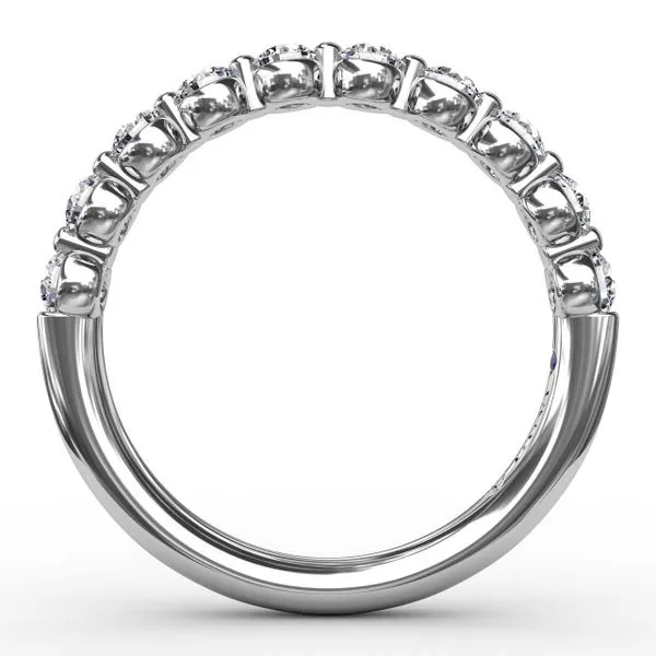 White Gold .60CT Shared Prong Diamond Band Image 2 Jeffrey Mann Fine Jewelers, Inc Toledo, OH