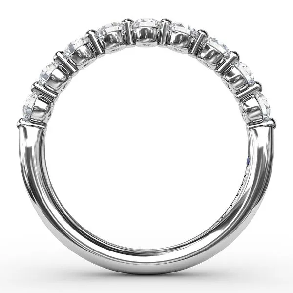 White Gold .63CT Shared Prong Diamond Band Image 2 Jeffrey Mann Fine Jewelers, Inc Toledo, OH