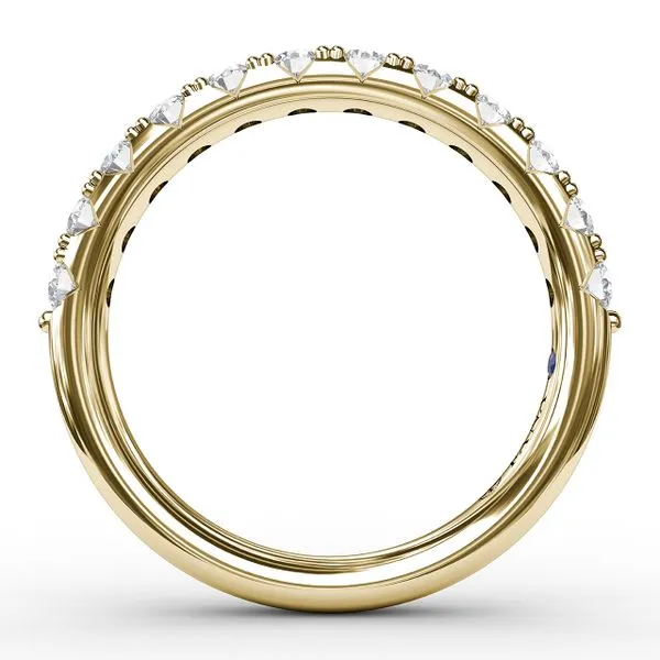 Yellow Gold .66CT Prong Set Diamond Band Image 2 Jeffrey Mann Fine Jewelers, Inc Toledo, OH