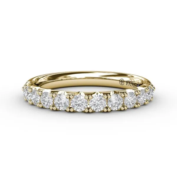 Yellow Gold .66CT Prong Set Diamond Band Jeffrey Mann Fine Jewelers, Inc Toledo, OH