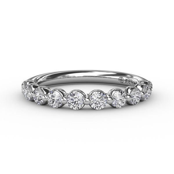 White Gold .60CT Shared Prong Diamond Band Jeffrey Mann Fine Jewelers, Inc Toledo, OH