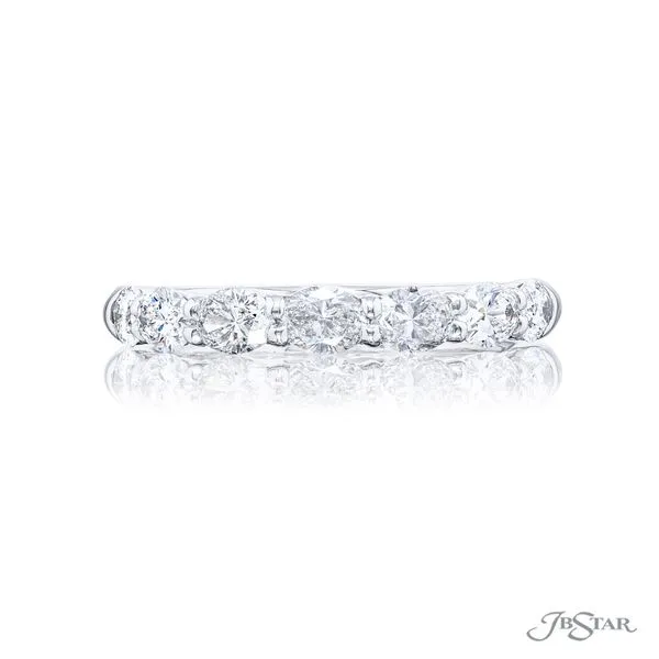 Seven Stone Shared Prong Oval Diamond Band Image 2 Jeffrey Mann Fine Jewelers, Inc Toledo, OH