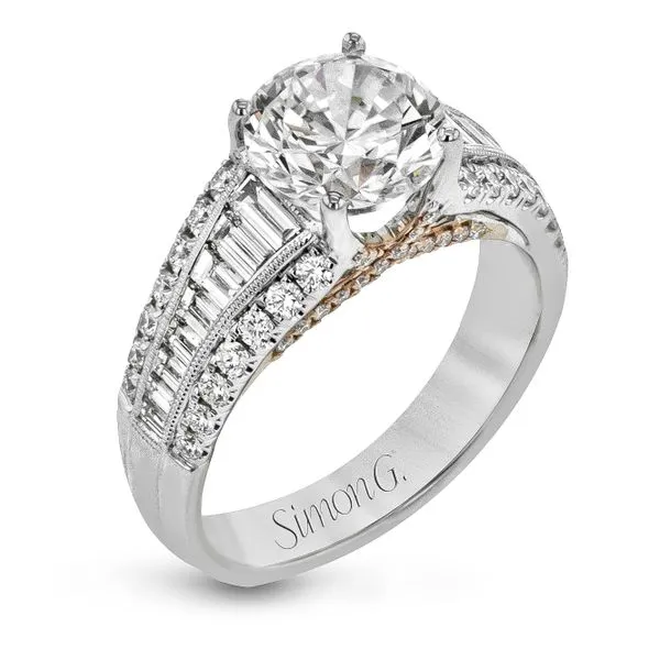 Three Row Round and Baguette Diamond Semi Mount Ring Jeffrey Mann Fine Jewelers, Inc Toledo, OH