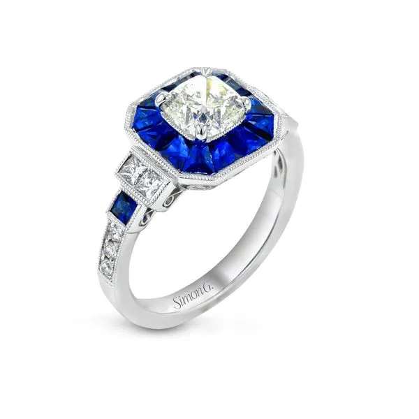 Sapphire and Diamond Semi Mount Ring Jeffrey Mann Fine Jewelers, Inc Toledo, OH