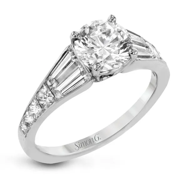 Baguette and Princess Diamond Semi Mount Ring Jeffrey Mann Fine Jewelers, Inc Toledo, OH