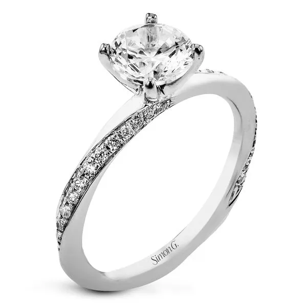 Diamond and White Gold Twist Semi Mounting Jeffrey Mann Fine Jewelers, Inc Toledo, OH