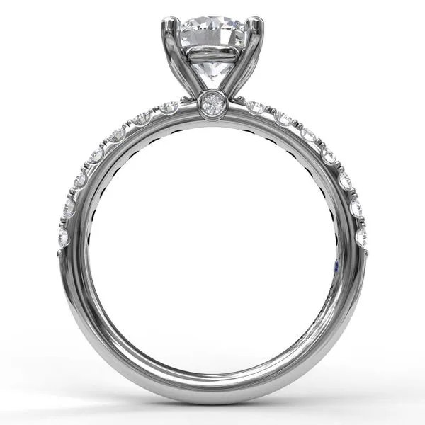 White Gold Straight Line Prong Set Diamond Mounting Image 3 Jeffrey Mann Fine Jewelers, Inc Toledo, OH