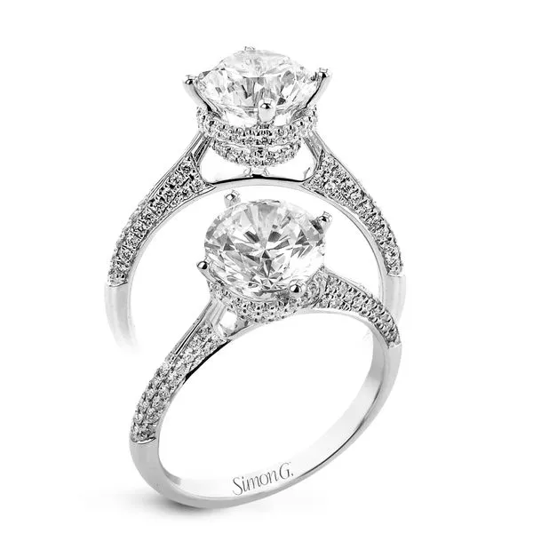 Round and Pear Shape Diamond Semi Mounting Jeffrey Mann Fine Jewelers, Inc Toledo, OH