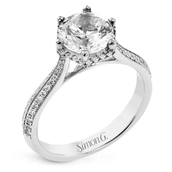 Pave Knife Edge Cathedral Semi Mounting Jeffrey Mann Fine Jewelers, Inc Toledo, OH