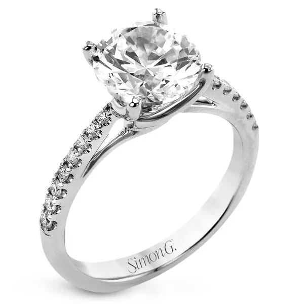 Prong Set Diamond Semi Mounting with Swirled Head Jeffrey Mann Fine Jewelers, Inc Toledo, OH