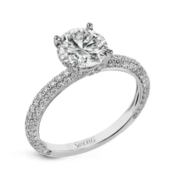 Pave Set Hidden Halo Diamond Semi Mounting Jeffrey Mann Fine Jewelers, Inc Toledo, OH