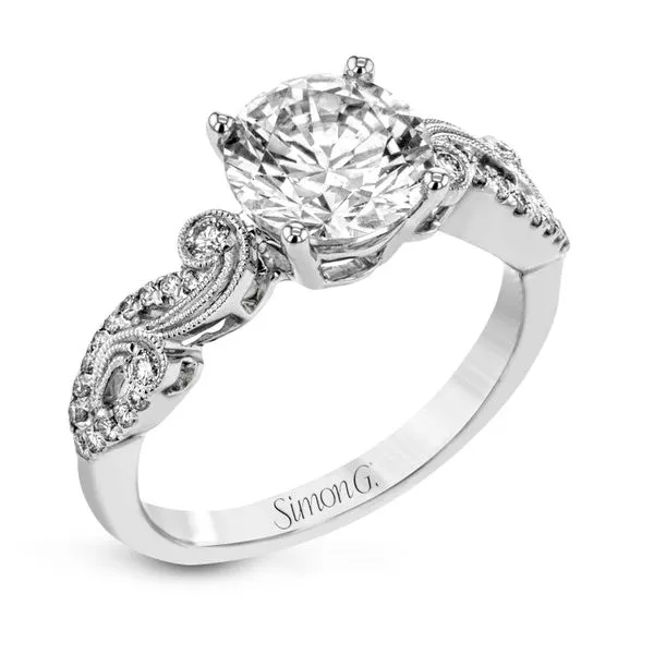 Swirl Filigree Diamond Semi Mounting Jeffrey Mann Fine Jewelers, Inc Toledo, OH