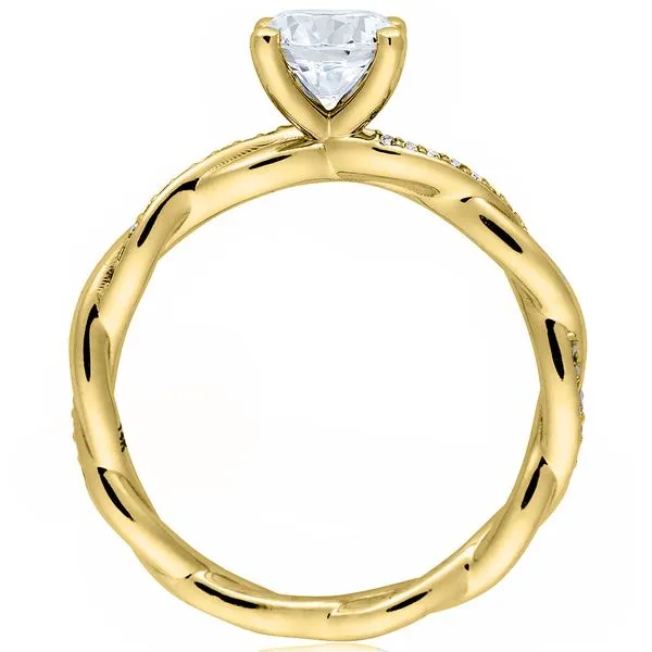 Diamond Ribbon Semi Mounting Image 3 Jeffrey Mann Fine Jewelers, Inc Toledo, OH