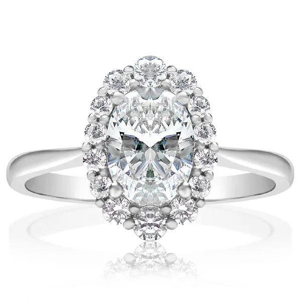 Round Diamond Halo Semi Mount in White Gold Image 2 Jeffrey Mann Fine Jewelers, Inc Toledo, OH