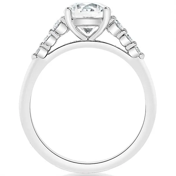 Six Stone Round Graduated Diamond Semi Mounting in White Gold Image 3 Jeffrey Mann Fine Jewelers, Inc Toledo, OH