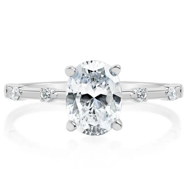 Six Station Prong Set Diamond Mounting in White Gold Image 2 Jeffrey Mann Fine Jewelers, Inc Toledo, OH