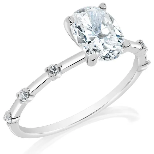 Six Station Prong Set Diamond Mounting in White Gold Jeffrey Mann Fine Jewelers, Inc Toledo, OH