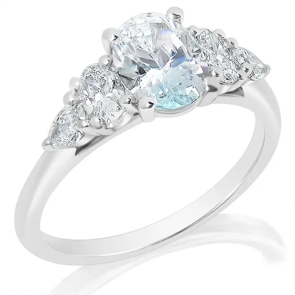 Oval and Pear Shape Diamond Semi Mounting in White Gold Jeffrey Mann Fine Jewelers, Inc Toledo, OH