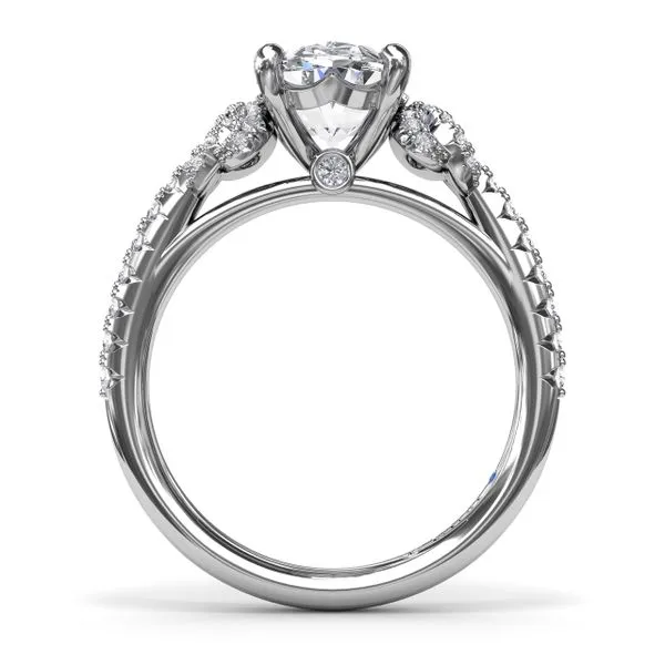 Cathedral Diamond Semi Mounting Image 3 Jeffrey Mann Fine Jewelers, Inc Toledo, OH