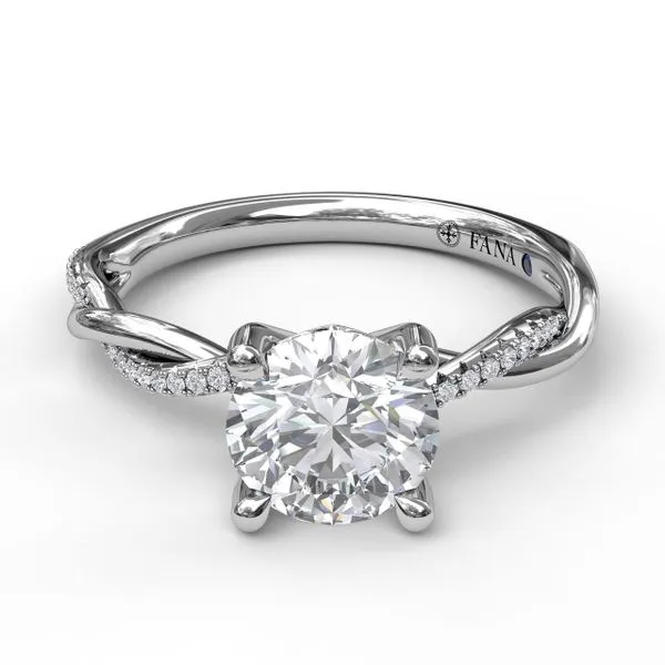 Diamond and Gold Ribbon Mounting Image 2 Jeffrey Mann Fine Jewelers, Inc Toledo, OH