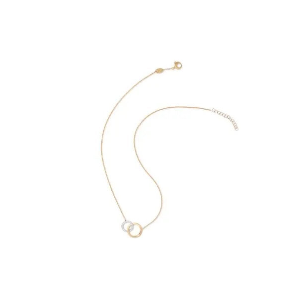 Jaipur Collection Interlocking Diamond and Gold Circle Necklace Image 2 Jeffrey Mann Fine Jewelers, Inc Toledo, OH