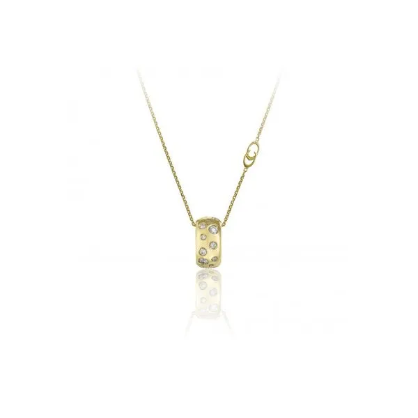Brio Yellow Gold Diamond Scatter Circle Pendant Jeffrey Mann Fine Jewelers, Inc Toledo, OH
