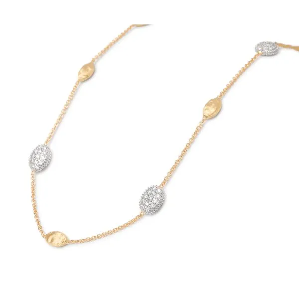 Siviglia Collection Diamond Pave Three Station Necklace Jeffrey Mann Fine Jewelers, Inc Toledo, OH