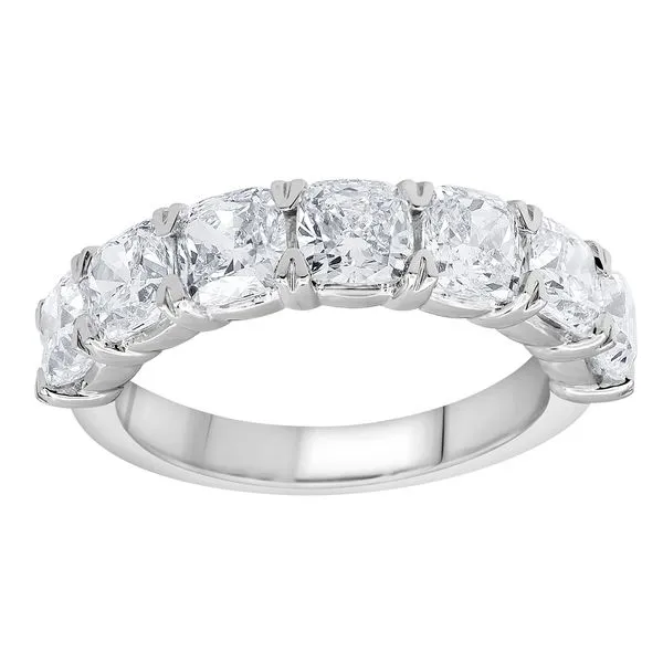 Seven Stone Cushion Cut Diamond Band Jeffrey Mann Fine Jewelers, Inc Toledo, OH