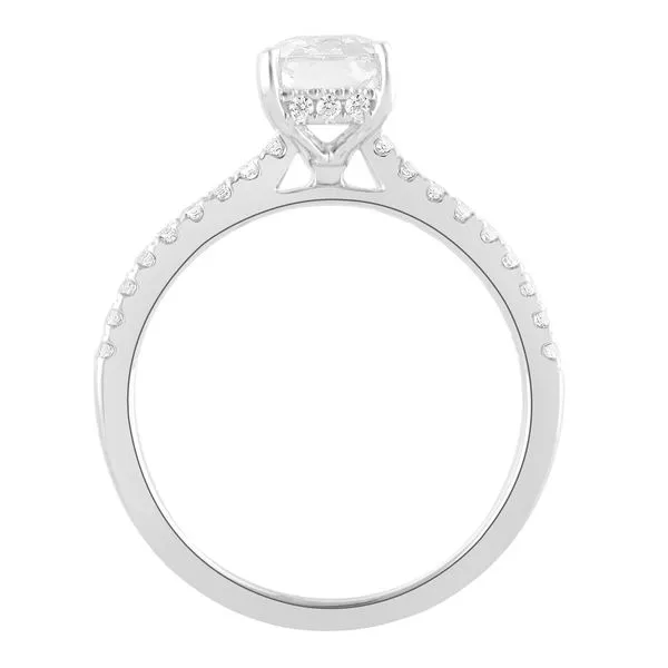 Radiant Cut Hidden Halo Diamond Ring in White Gold Image 2 Jeffrey Mann Fine Jewelers, Inc Toledo, OH