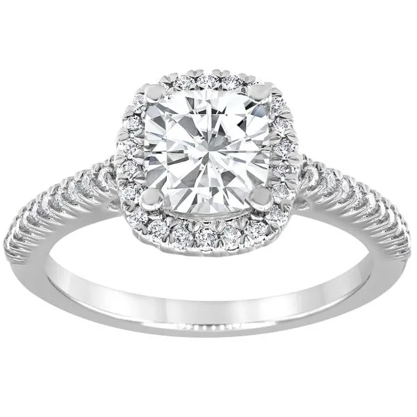 Cushion Cut Halo Set Diamond Engagement Ring Jeffrey Mann Fine Jewelers, Inc Toledo, OH